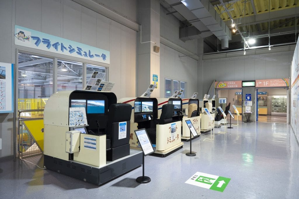 石川県立航空プラザのフライトシミュレーター1