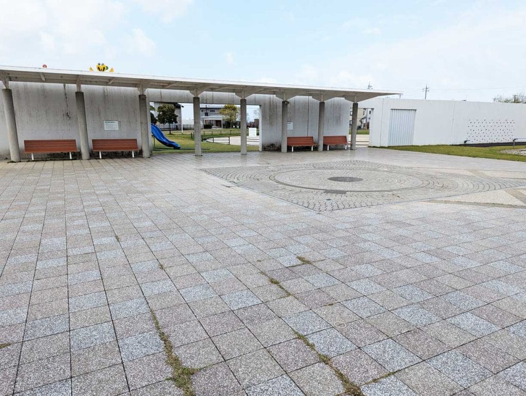 あがた公園の噴水広場