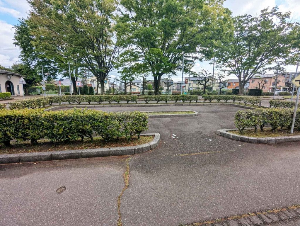 野々市交通公園のロータリー