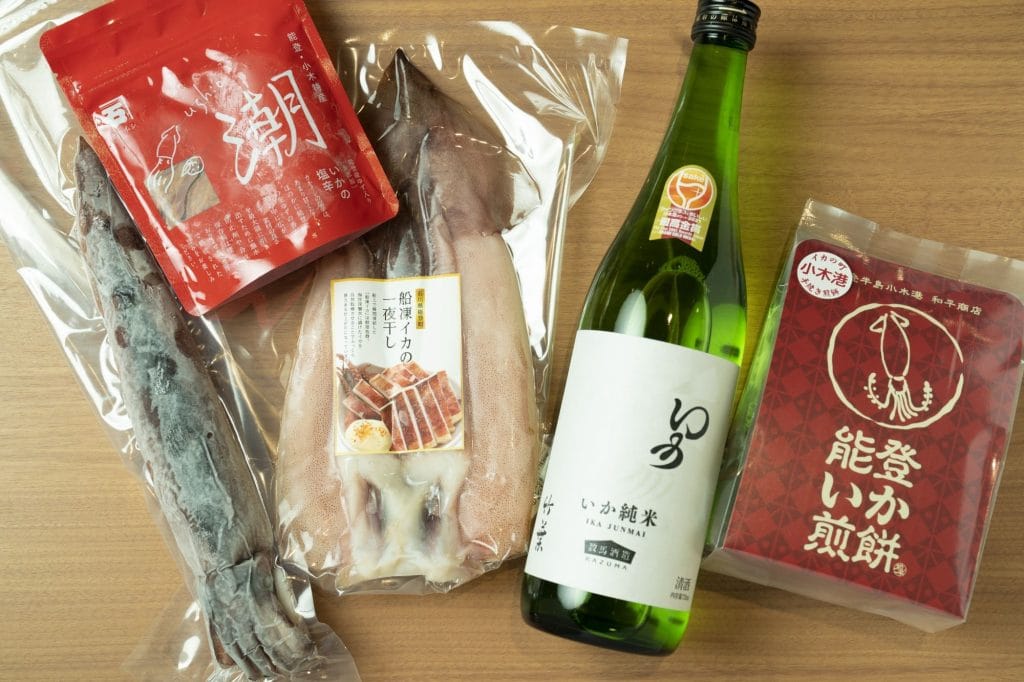 イカの駅つくモールの特産品