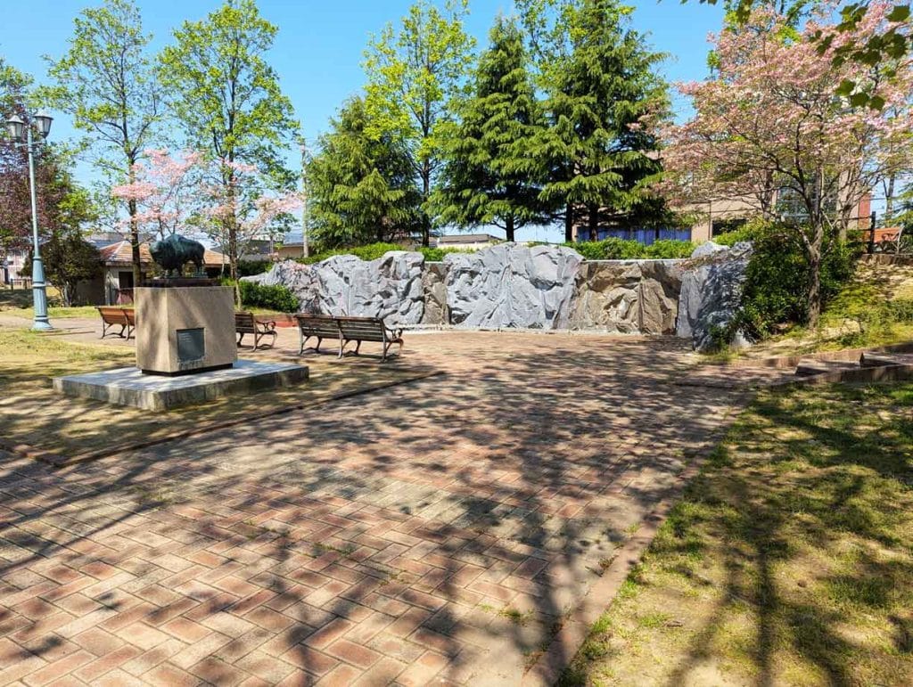 姉妹都市公園の「アメリカ　バッファロー市」