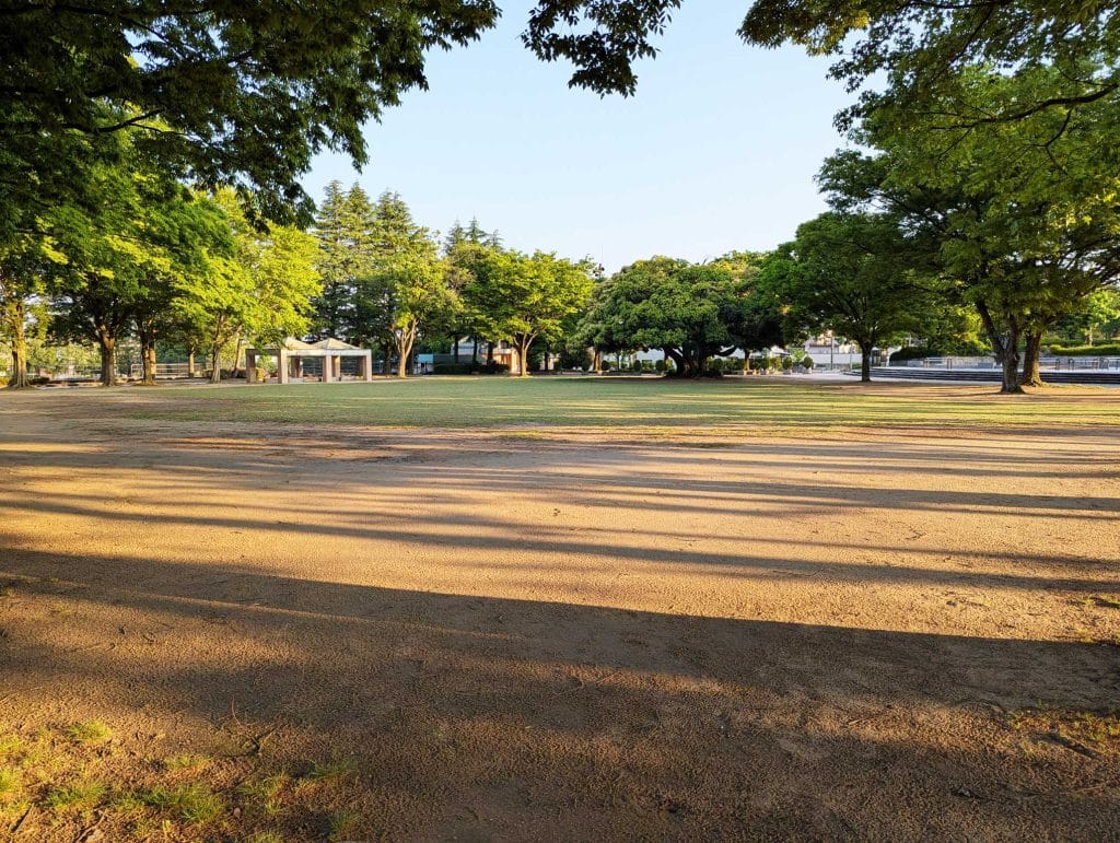 金沢南総合運動公園の芝生エリア