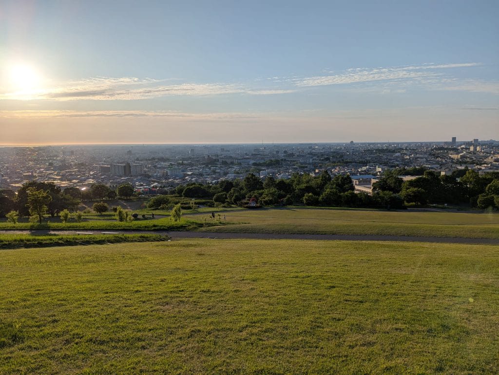 大乗寺丘陵公園 夕日1